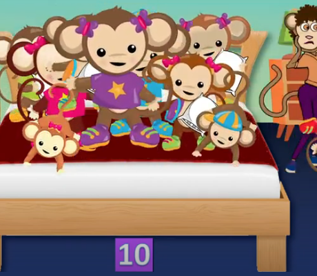 10 Little Monkeys Jumping on the Bed