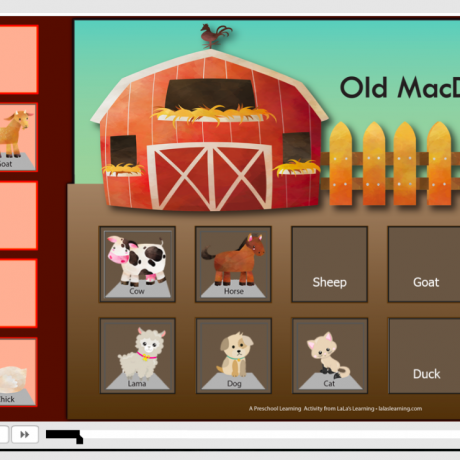 Old MacDonald Interactive Online Activity